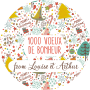 Sticker personnalisé Noël  "christmas"