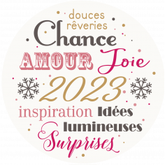 Autocollant personnalisé "1001 voeux"