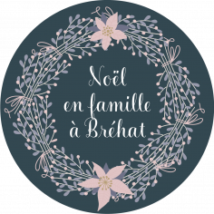 Sticker personnalisé Noël  "sweet winter"