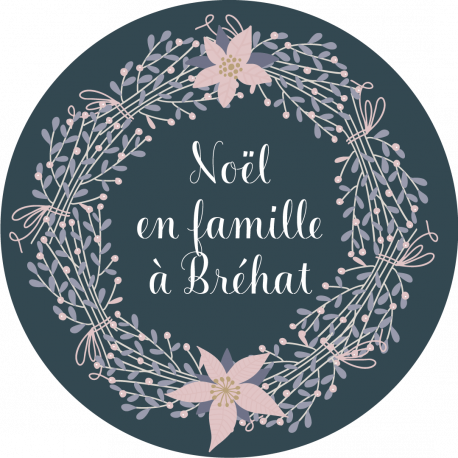 Sticker personnalisé Noël  "sweet winter"