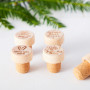 Bouchon de vin Joyeux Noël pour Mamie