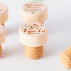 Bouchon de vin Joyeux Noël pour Mamie