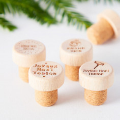Bouchon de vin Joyeux Noël pour Tonton