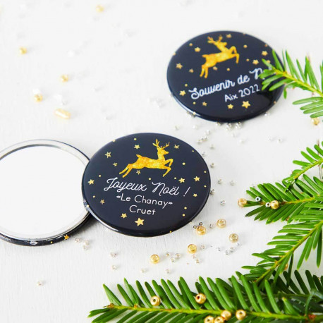 Le miroirs de poche personnalisé "Noël" 
