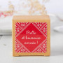 La petite bougie porcelaine "Belle et heureuse année"