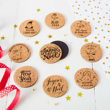 Le petit magnet liège "Noël et fêtes"