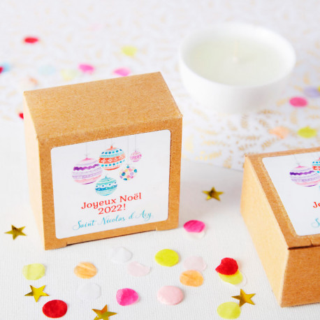 La petite bougie personnalisée Noël