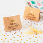Le petit savon dans son étui liège Joyeux Noël