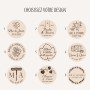 Bouchon de vin en bois personnalisable thème vigne (6 motifs)