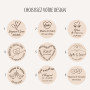 Bouchon personnalisé thème coeur (9 motifs)