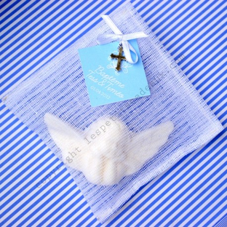 Savon ange dans son pochon personnalisé