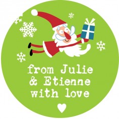 Sticker personnalisé Noël  "Santa Claus"