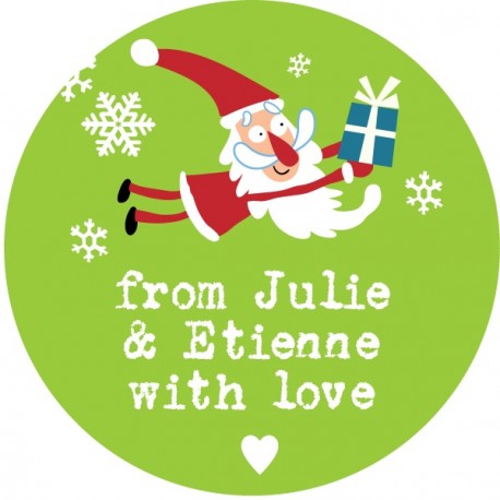 Sticker personnalisé Noël  "Santa Claus"