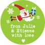 Sticker personnalisé Noël  "Santa Claus"
